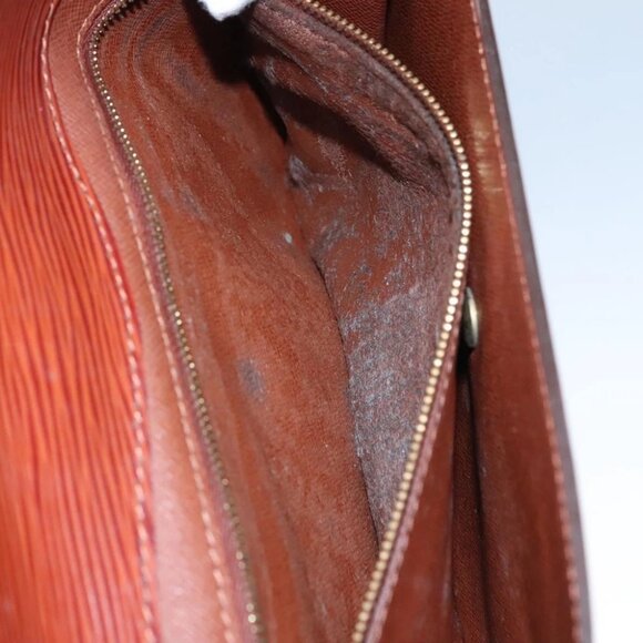 LOUIS VUITTON Epi Montaigne 27 Clutch Bag Brown LV - Picture 13 of 16